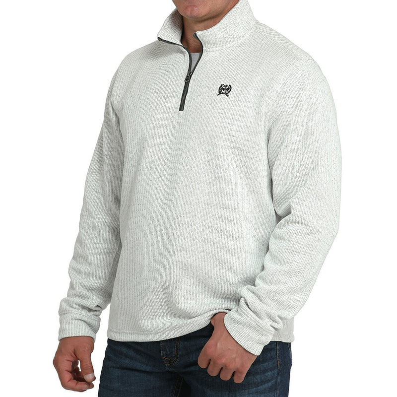 Cinch Men's 1/4 Zip Grey Pullover Sweater