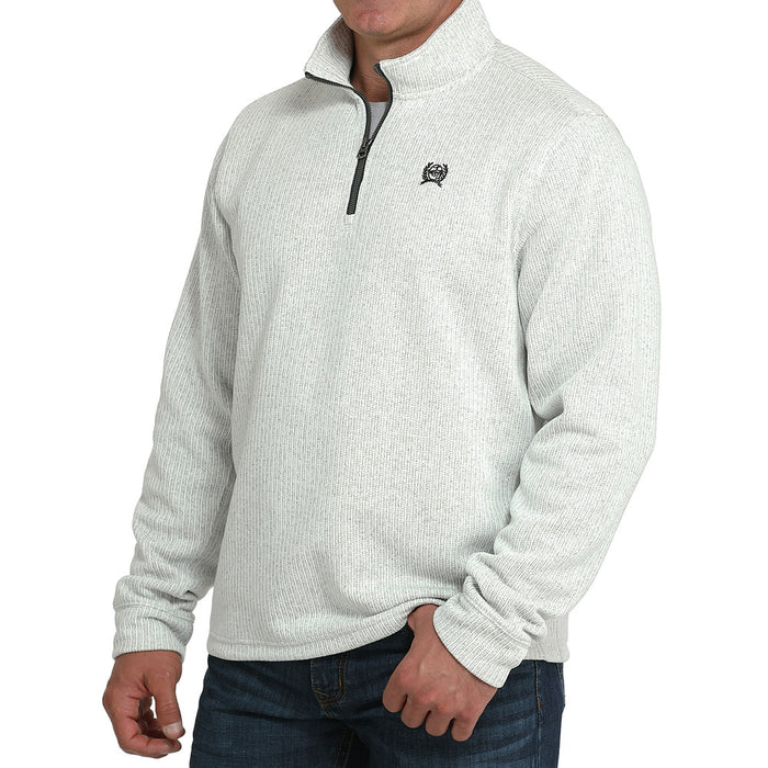 Cinch Men's 1/4 Zip Grey Pullover Sweater