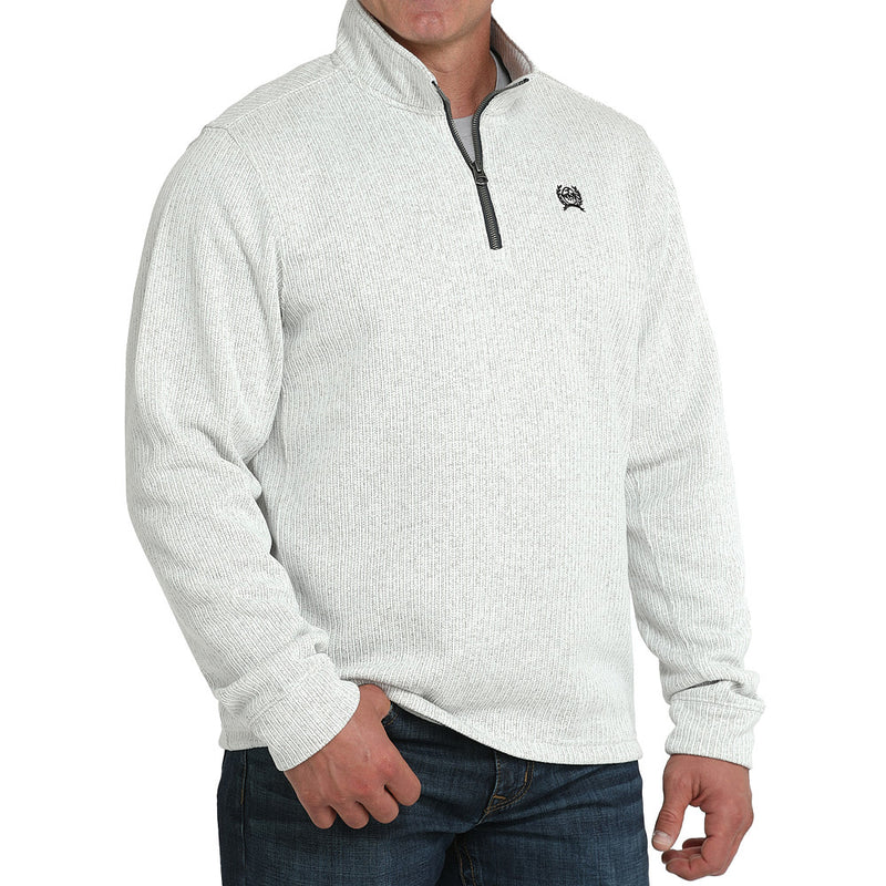 Cinch Men's 1/4 Zip Grey Pullover Sweater