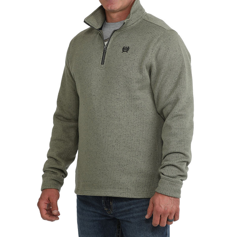 Cinch Men's Olive Quarter Zip Pullover