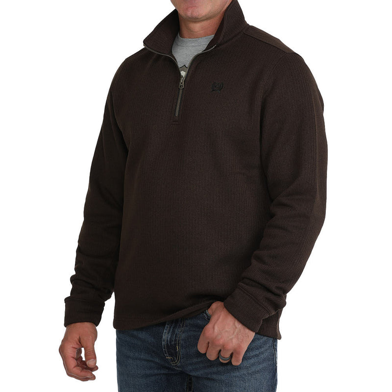 Cinch Men's Brown 1/4 Zip Pullover