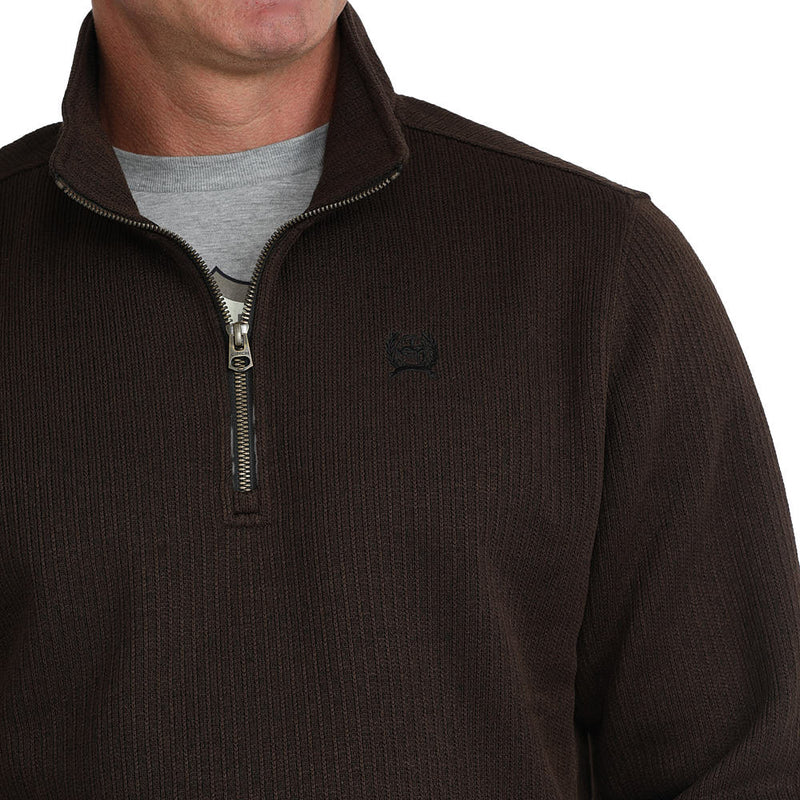 Cinch Men's Brown 1/4 Zip Pullover