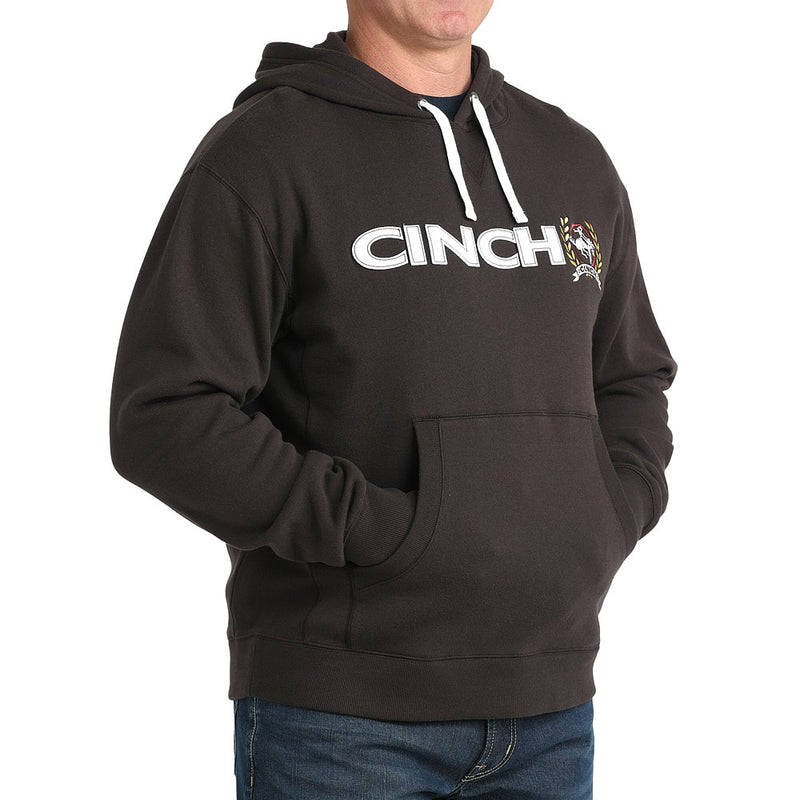 Cinch Men's Classic Brown Logo Hoodie