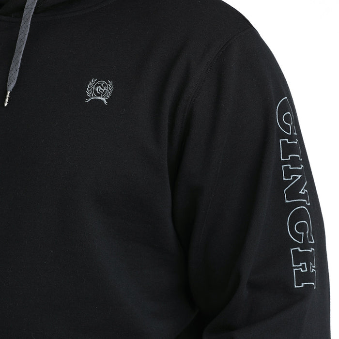 Cinch Men's Black Essentials Logo Hoodie