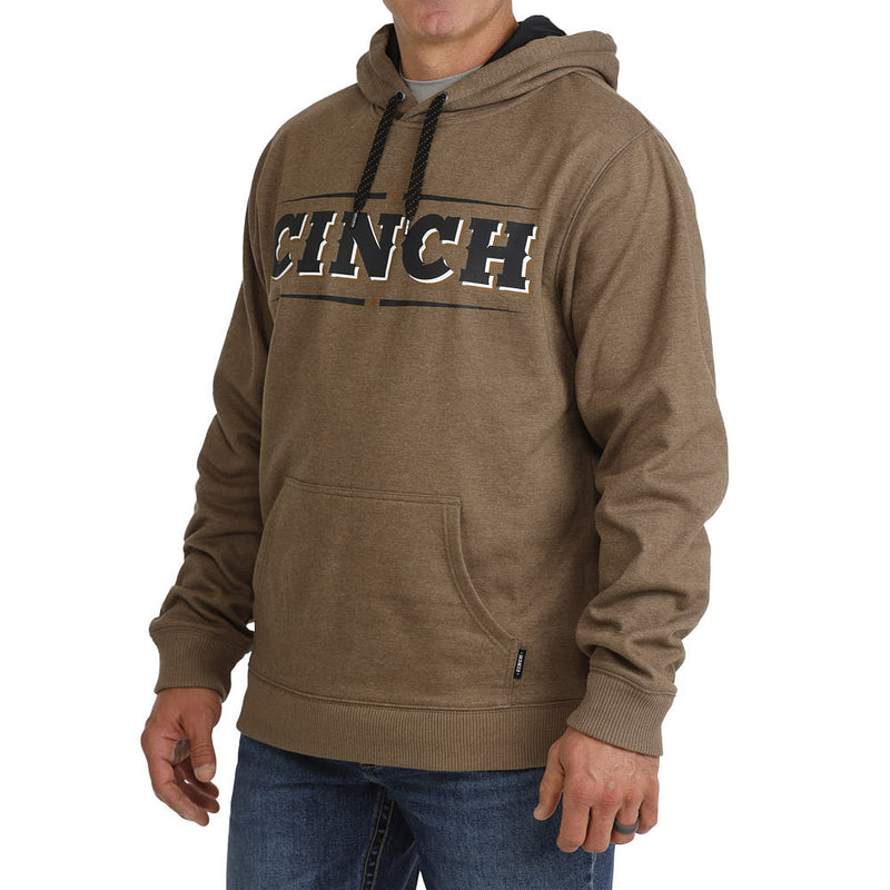 Cinch Men's Brown Logo Hoodie