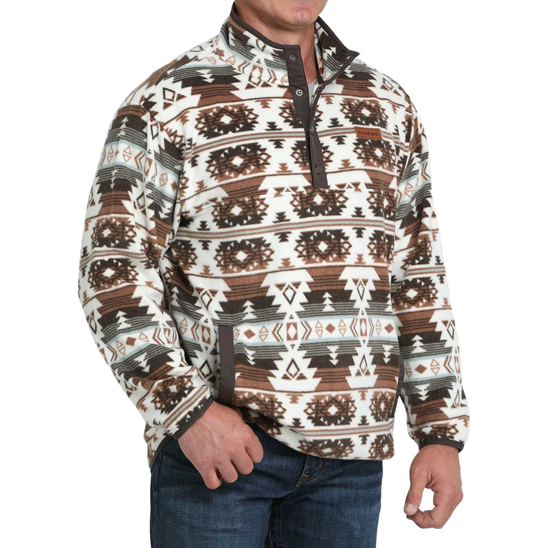 Cinch Mens Aztec Fleece Pullover