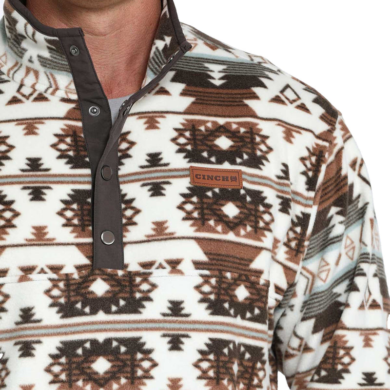 Cinch Mens Aztec Fleece Pullover