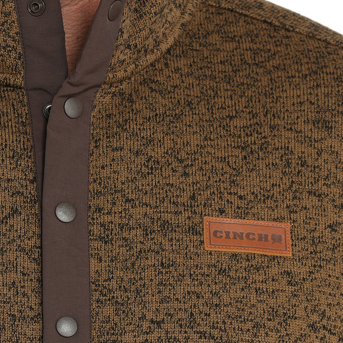 Cinch Men's Khaki Snap Pull Over
