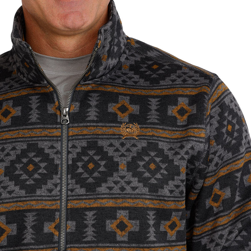 Cinch Men's Charcoal Print Pullover