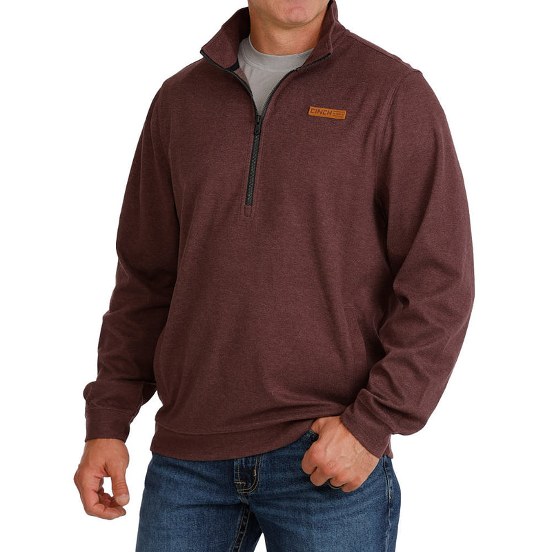 Cinch Men's Purple 1/2 Zip Pullover