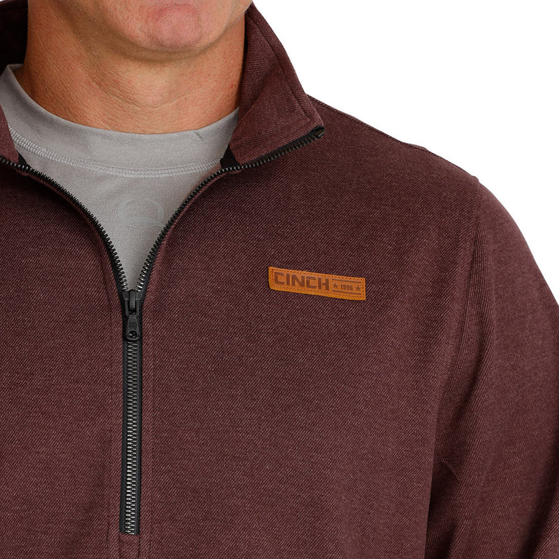 Cinch Men's Purple 1/2 Zip Pullover