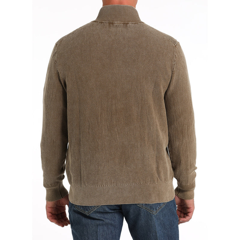 Cinch Men's Brown Waffle Pullover