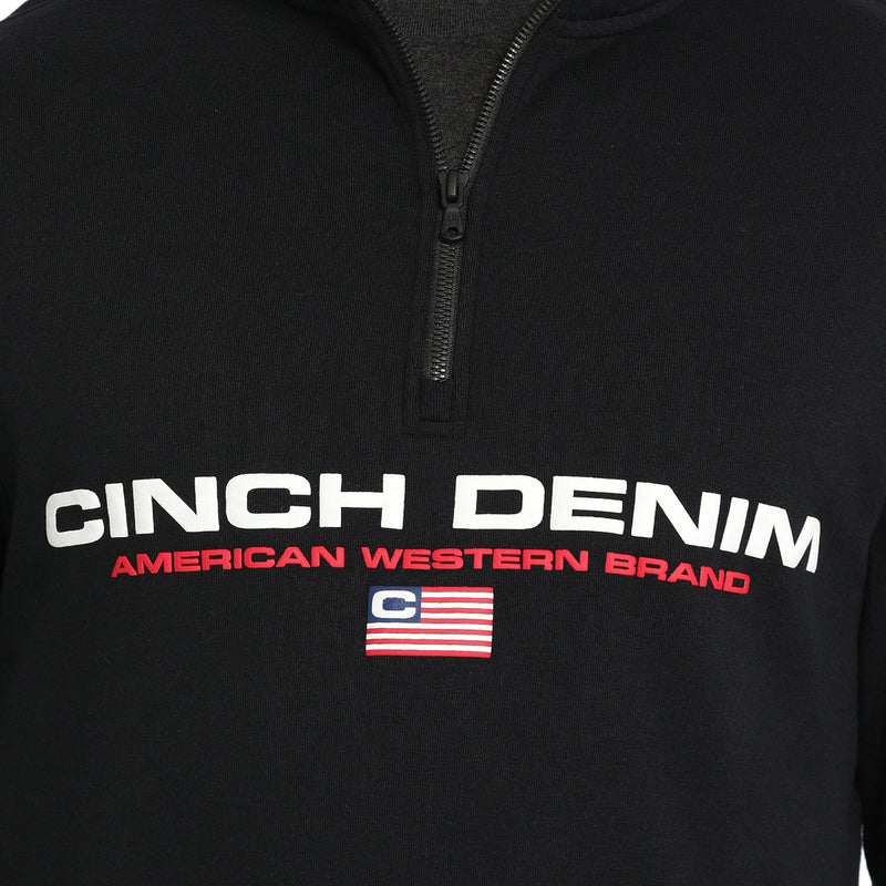 Cinch Men's Flag 1/4 Zip Fleece Pullover
