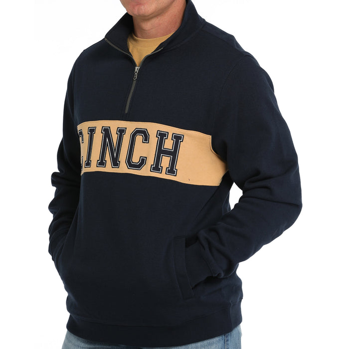 Cinch Men's Navy 1/4 Zip Fleece Pullover