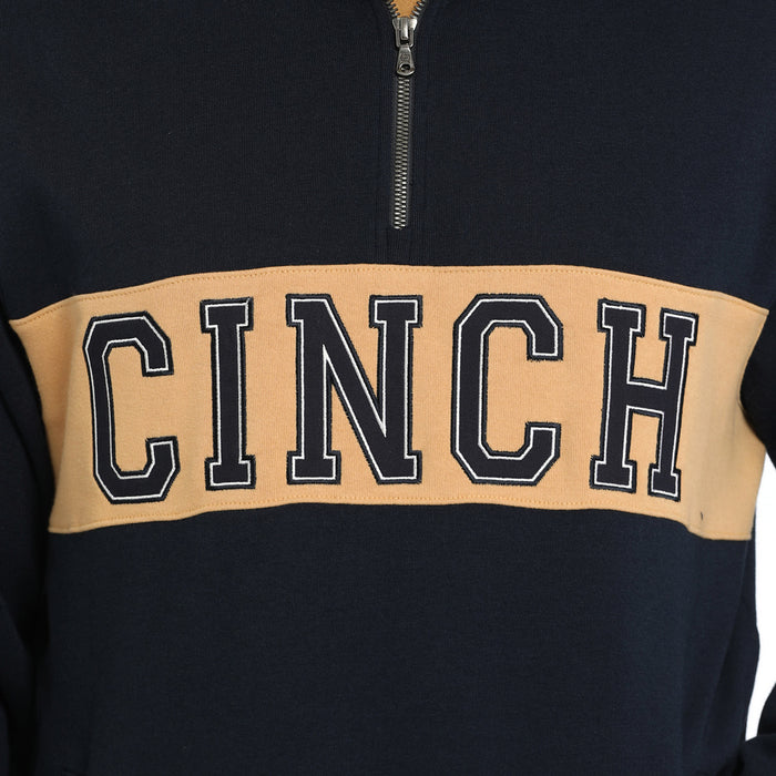Cinch Men's Navy 1/4 Zip Fleece Pullover