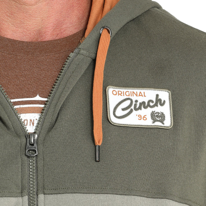 Cinch Men's Olive Full Zip Jacket