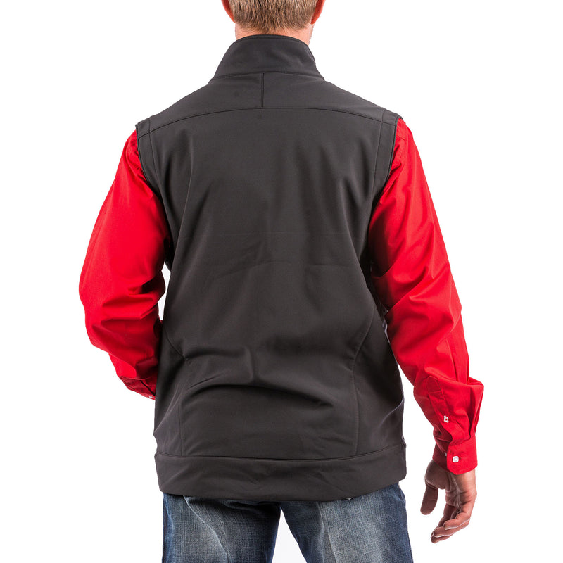 Cinch Men's Solid Black Bonded Concealed Carry Vest