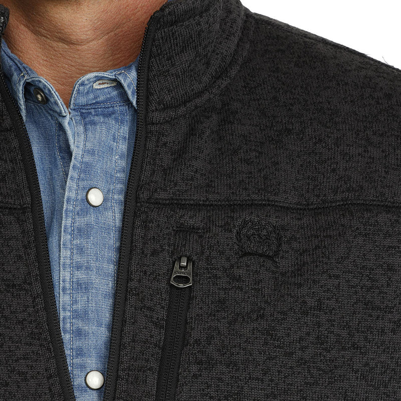 Cinch Men's Charcoal Sweater Vest