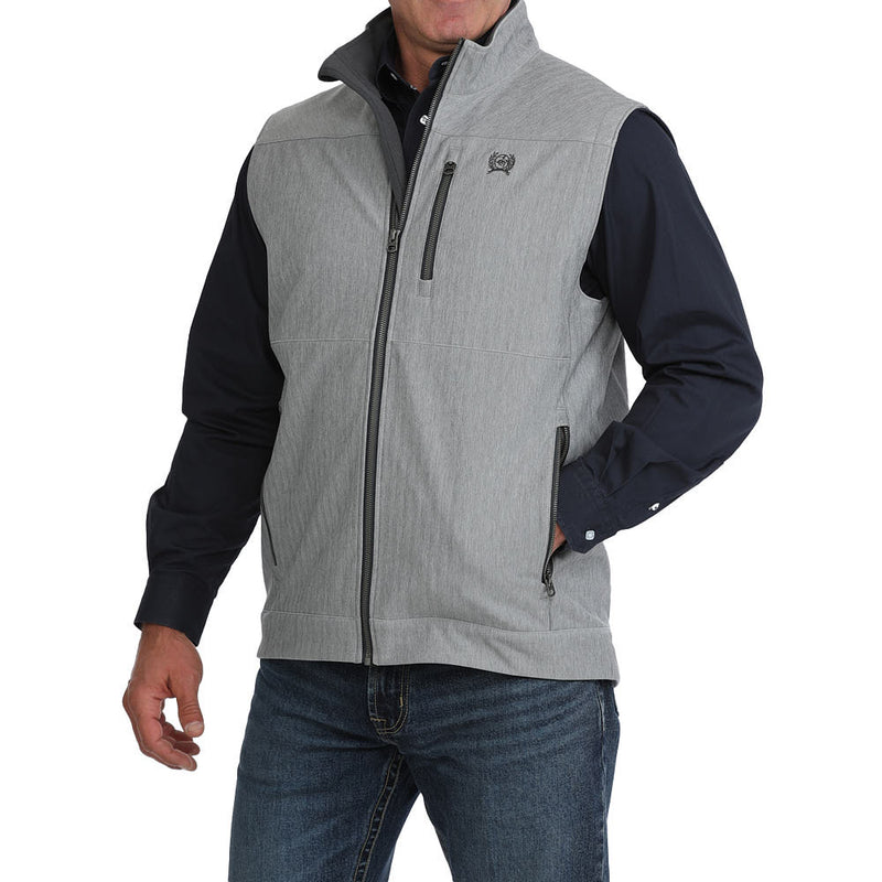 Cinch Men's Grey Water Repellent Bonded Vest