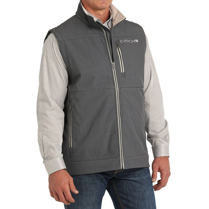 Cinch Men's Conceal Carry Grey Bonded Vest