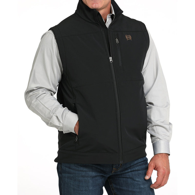 Cinch Men's Bonded Black Conceal Carry Vest