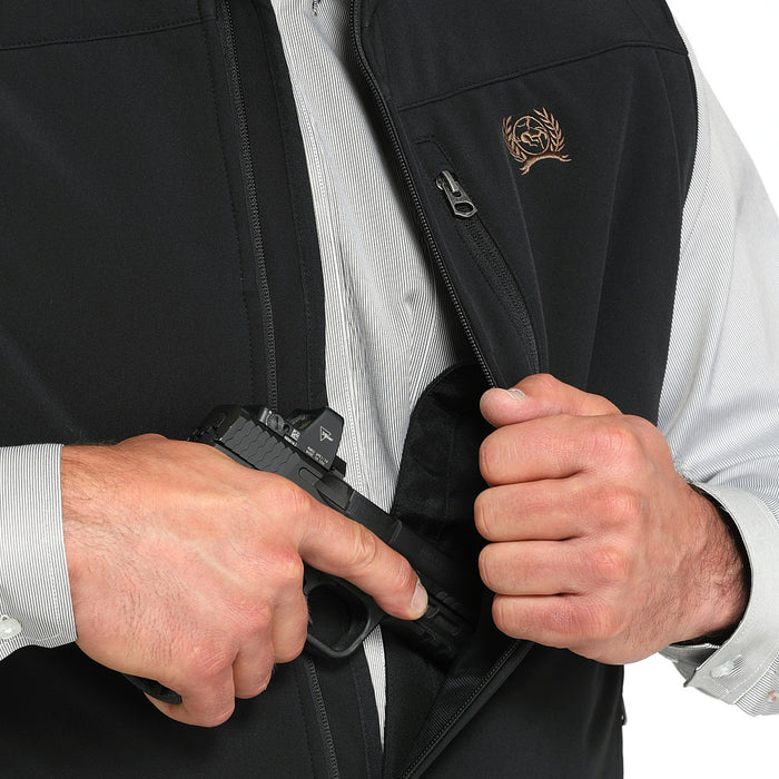 Cinch Men's Bonded Black Conceal Carry Vest