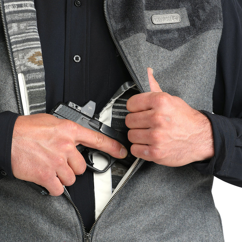 Cinch Men's Grey Conceal Carry Vest