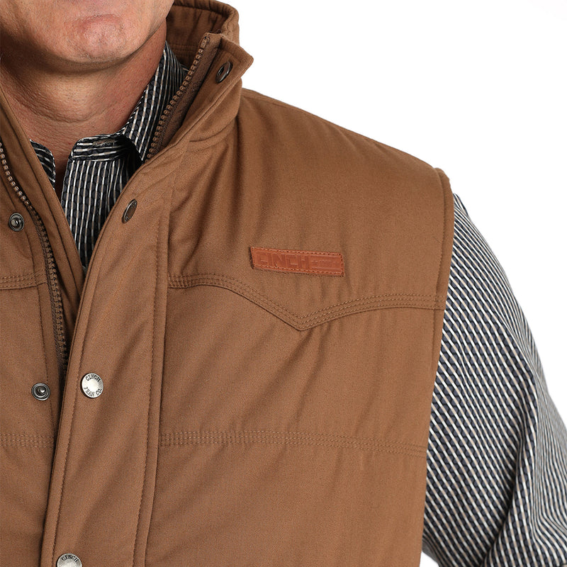 Cinch Men's Brown Quilted Vest