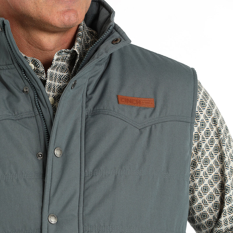 Cinch Men's Blue Quilted Vest