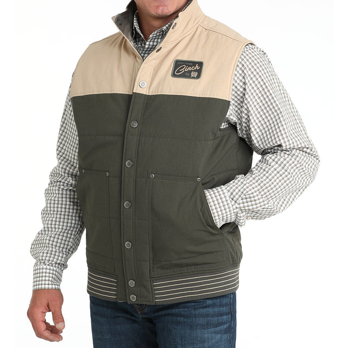 Cinch Men's Olive Reversible Vest