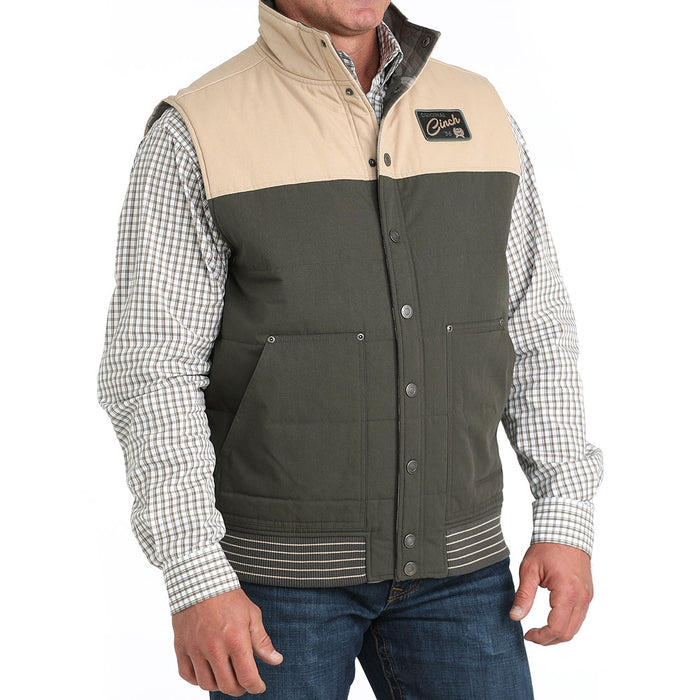 Cinch Men's Olive Reversible Vest