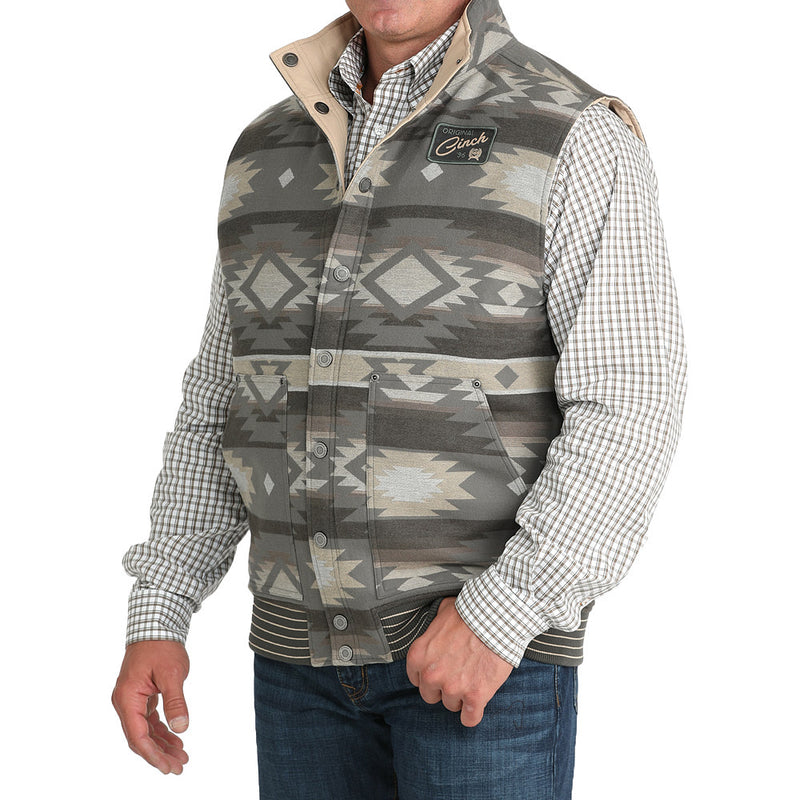 Cinch Men's Olive Reversible Vest