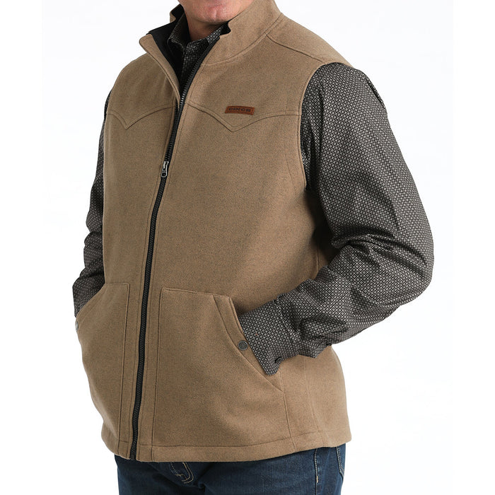 Cinch Men's Khaki Brushed Knit Vest