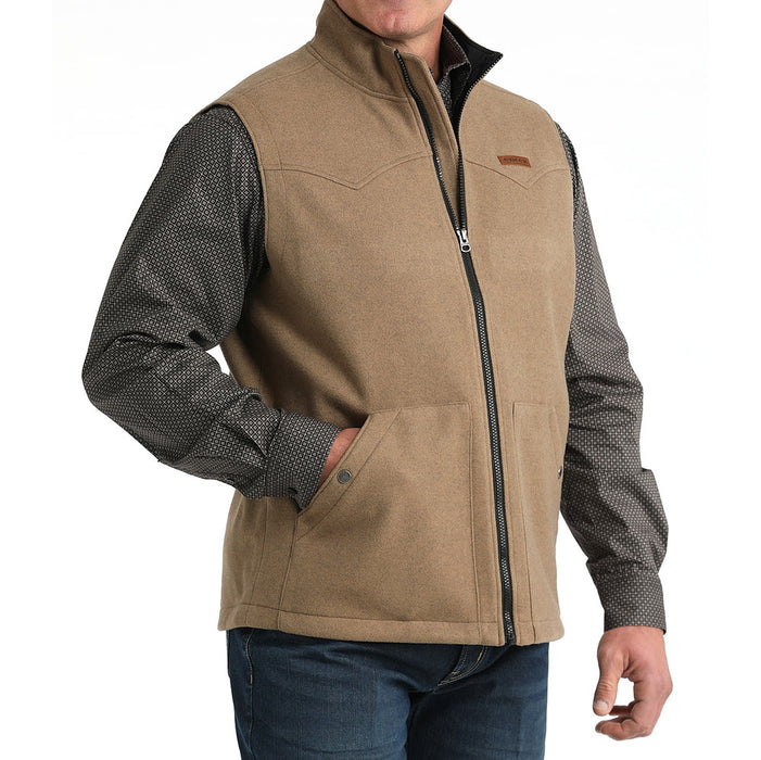 Cinch Men's Khaki Brushed Knit Vest