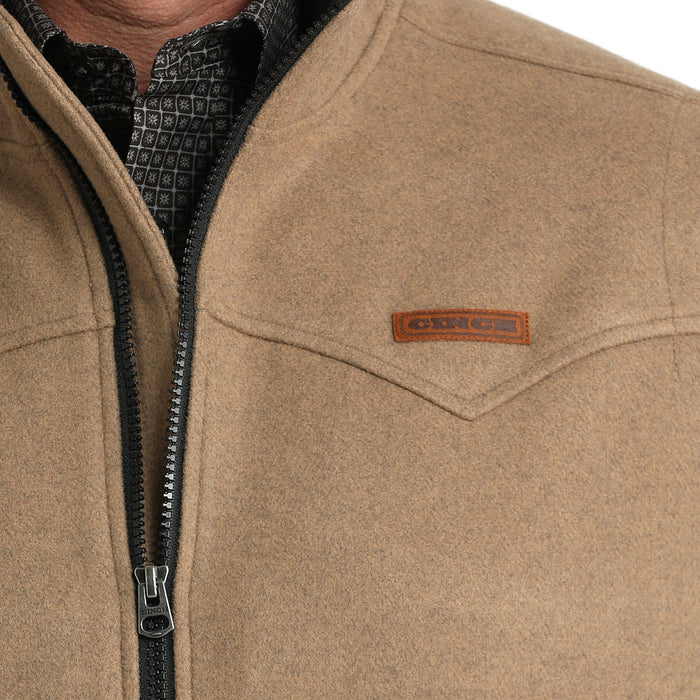 Cinch Men's Khaki Brushed Knit Vest