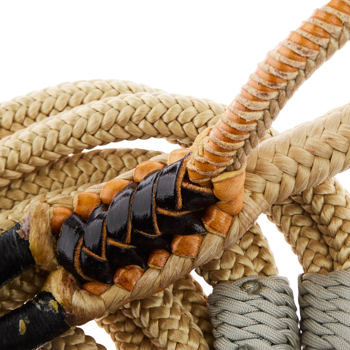 Mx Bull Ropes Brazilian Left Handed 7/8in Double Braid Grey Adult Pro Bull Rope