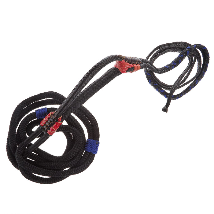 Mx Bull Ropes Brazilian Left Handed 5/8 Double Braid Black and Royal Blue Junior Bull Rope