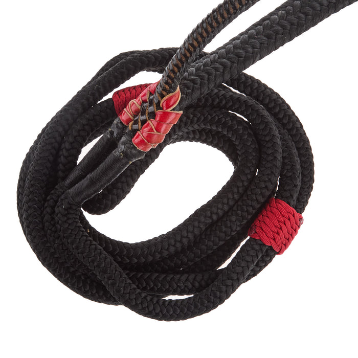 Mx Bull Ropes Brazilian Right Handed 5/8 Double Braid Black and Red Junior Bull Rope