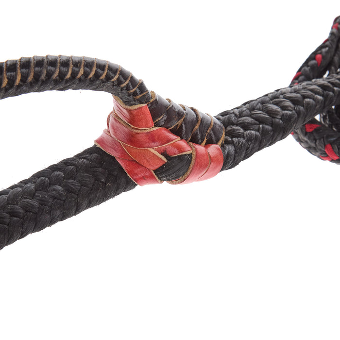 Mx Bull Ropes Brazilian Right Handed 5/8 Double Braid Black and Red Junior Bull Rope