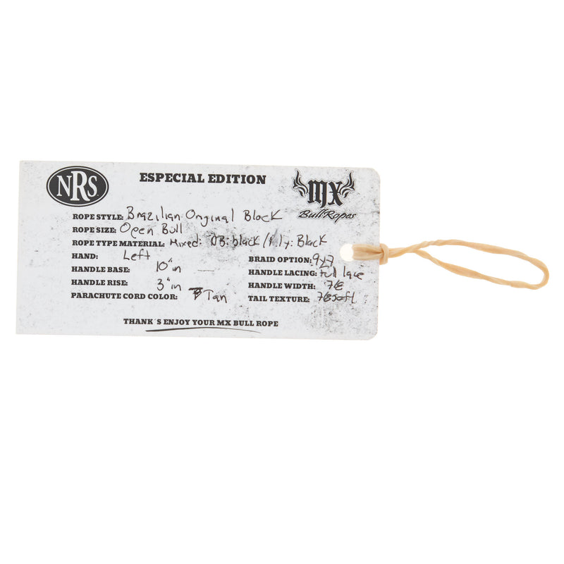 Mx Bull Ropes Brazilian Left Handed 7/8in. Double Braid Brown Adult Pro Bull Rope
