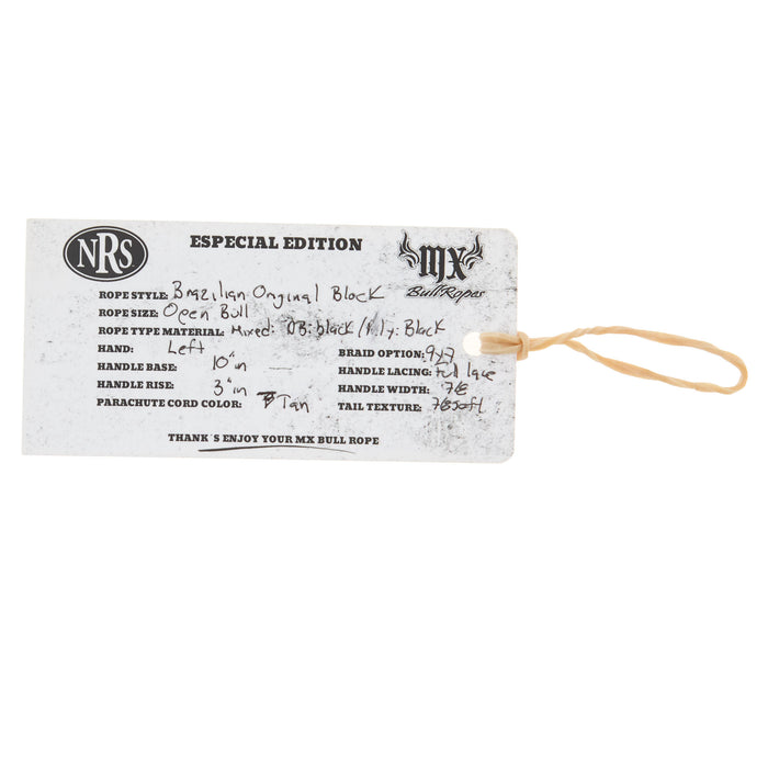 Mx Bull Ropes Brazilian Left Handed 7/8in. Double Braid Brown Adult Pro Bull Rope