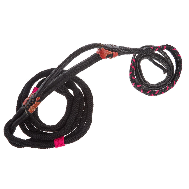 Mx Bull Ropes Brazilian Left Handed 5/8in. Double Braid Black and Pink Junior Bull Rope