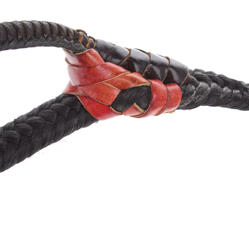 Mx Bull Ropes Brazilian Left Handed 5/8in. Double Braid Black and Pink Junior Bull Rope