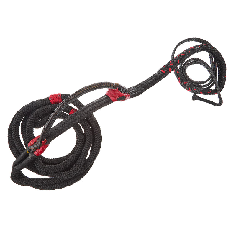 Mx Bull Ropes Brazilian Left Handed 5/8in. Double Braid Black and Red Junior Bull Rope
