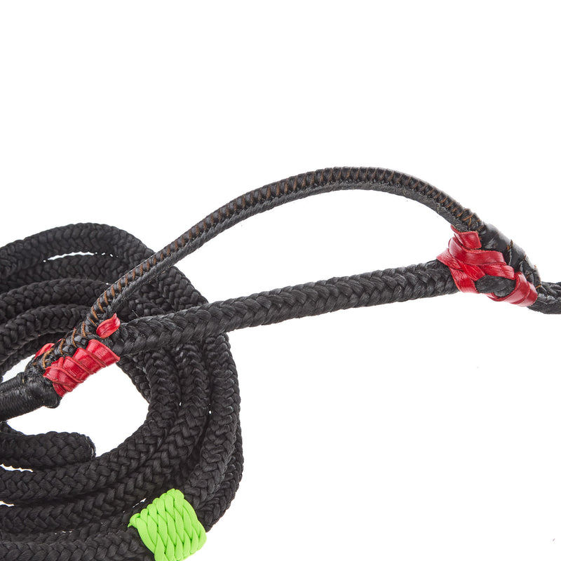 Mx Bull Ropes Brazilian Right Handed 5/8in. Double Braid Black and Lime Green Junior Bull Rope