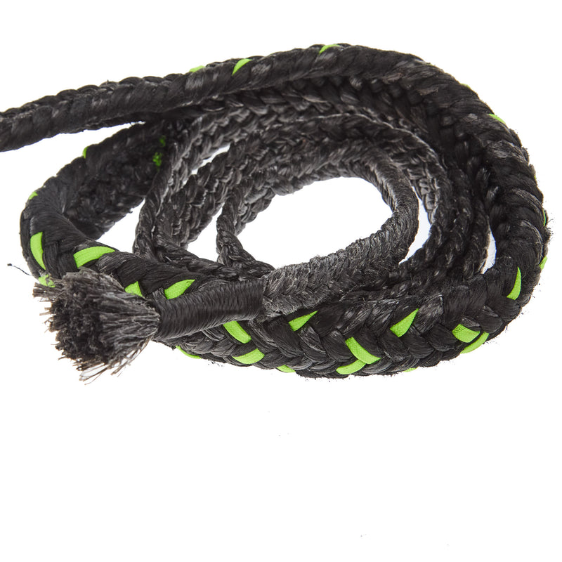 Mx Bull Ropes Brazilian Right Handed 5/8in. Double Braid Black and Lime Green Junior Bull Rope
