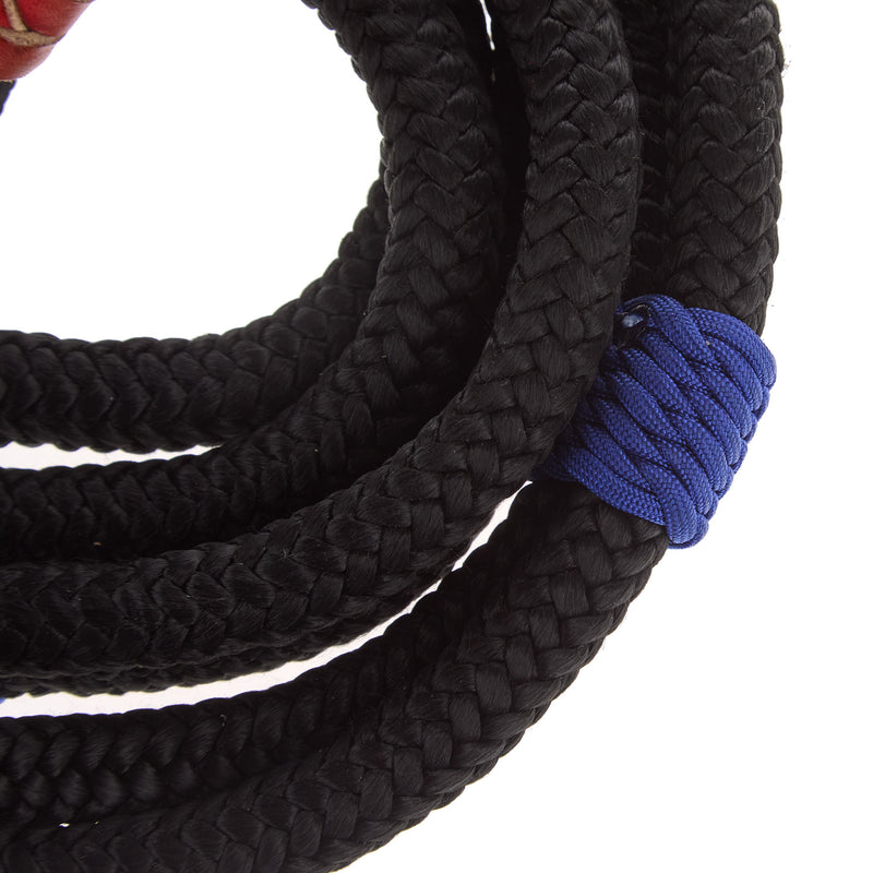 Mx Bull Ropes Brazilian Left Handed 5/8in. Double Braid Black and Royal Blue Steer Bull Rope