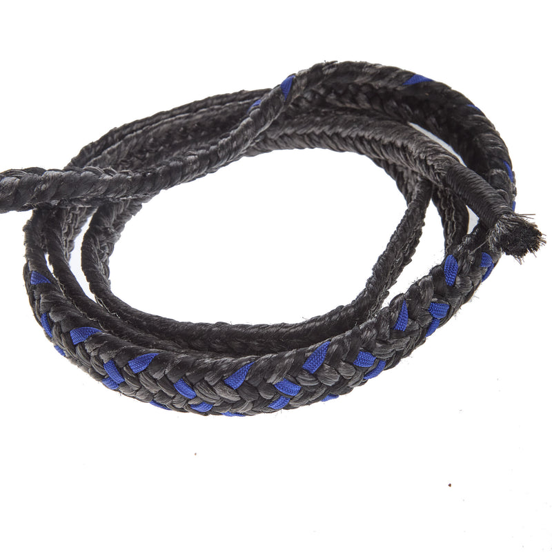 Mx Bull Ropes Brazilian Right Handed 5/8in. Double Braid Black and Royal Blue Steer Bull Rope
