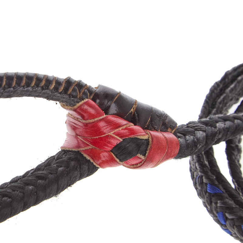 Mx Bull Ropes Brazilian Right Handed 5/8in. Double Braid Black and Royal Blue Steer Bull Rope