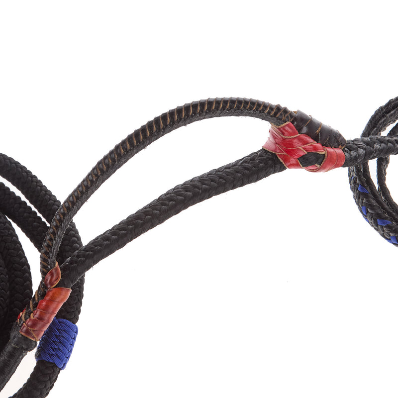 Mx Bull Ropes Brazilian Right Handed 5/8in. Double Braid Black and Royal Blue Steer Bull Rope